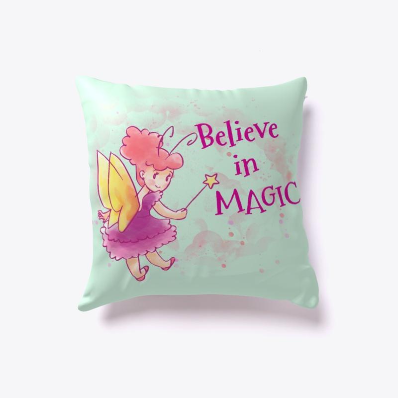 Cute Hand Drawn Fairy Pillow Case